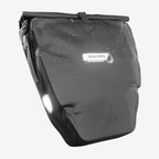 Büchel Gepäckträgertasche wasserdicht, schwarz, 14 Liter, mit Reflektor und Rollverschluss